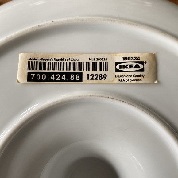 IKEA Oversized White Ceramic Candlestick Holder 10” - Picture 6 of 7